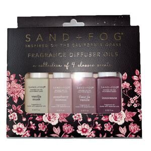 Sand & Fog Diffuser Oils Strawberry Mimosa Fleur de Vanilla Musk Innocence Set